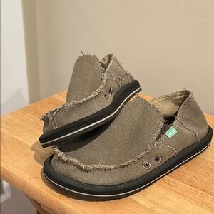 🟢 Sanuk Men’s Vagabond Sidewalk Surfers Slip On Men’s Size 7 🟢